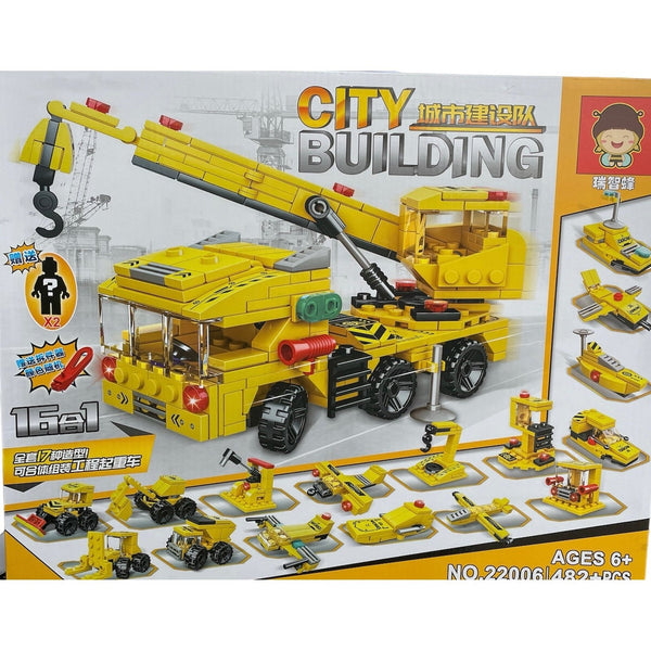 City Building 16 in 1 Block Set  Fun Toy For Kids - kidzbuzzz