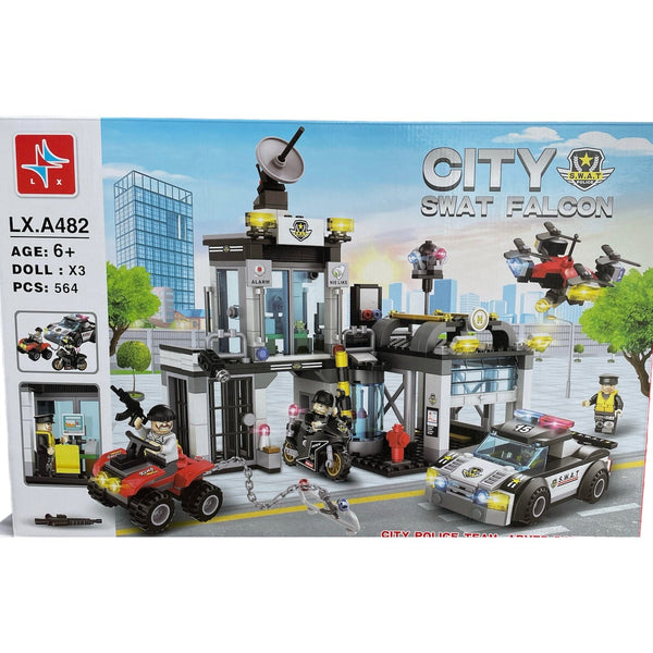 City Swat Falcon LXA482 Block Set  Fun Toy For Kids - kidzbuzzz
