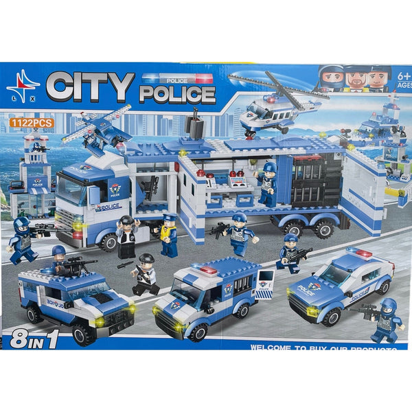 8 in 1 City Police  Block Set  Fun Toy For Kids - kidzbuzzz
