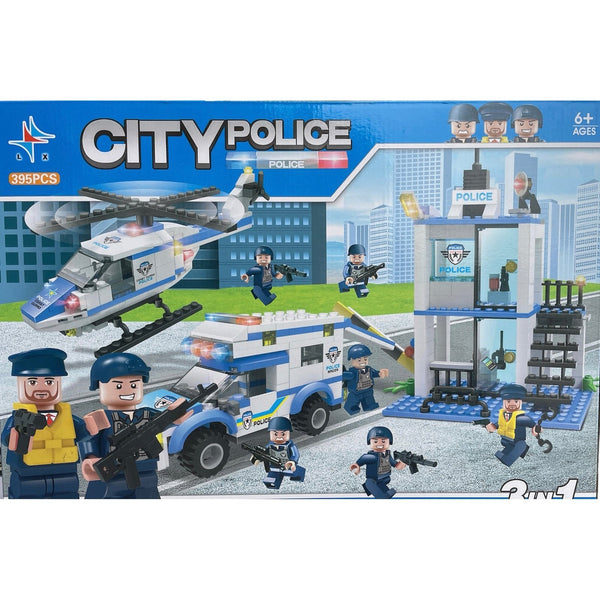 City Police 3 in 1 Block Set  Fun Toy For Kids - kidzbuzzz