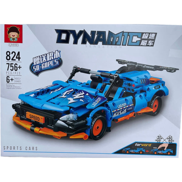Dynamic Blue Car Block Set Fun Toy For Kids - kidzbuzzz
