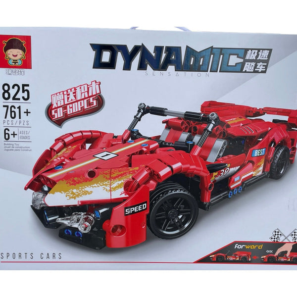 Dynamic Red Car Block Set Fun Toy For Kids - kidzbuzzz