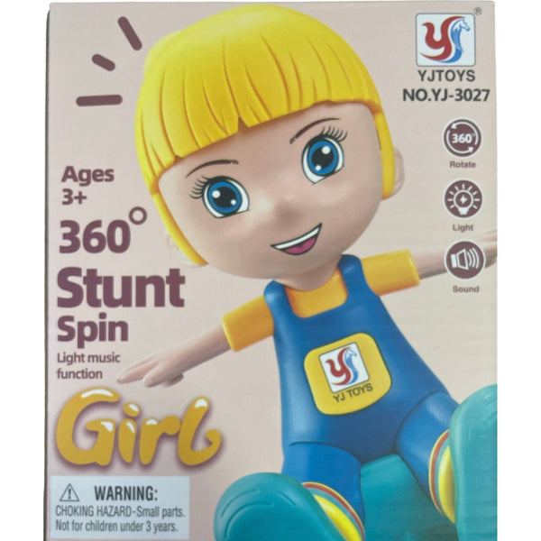 Stunt Spin 360 Degree Rotating Girl Toy For Kids - kidzbuzzz