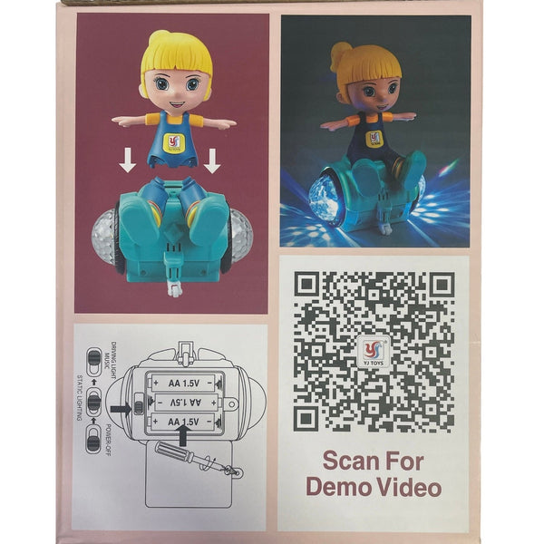 Stunt Spin 360 Degree Rotating Girl Toy For Kids - kidzbuzzz