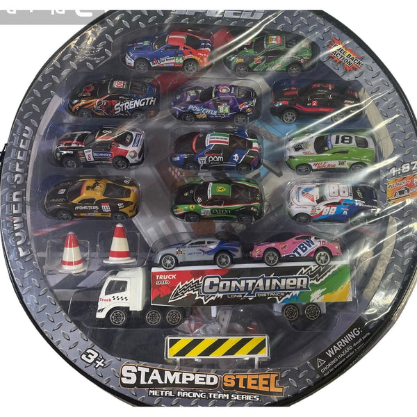 Stamp Steel Metal Racing Team Series Different Vehicles Toy For Kids - kidzbuzzz