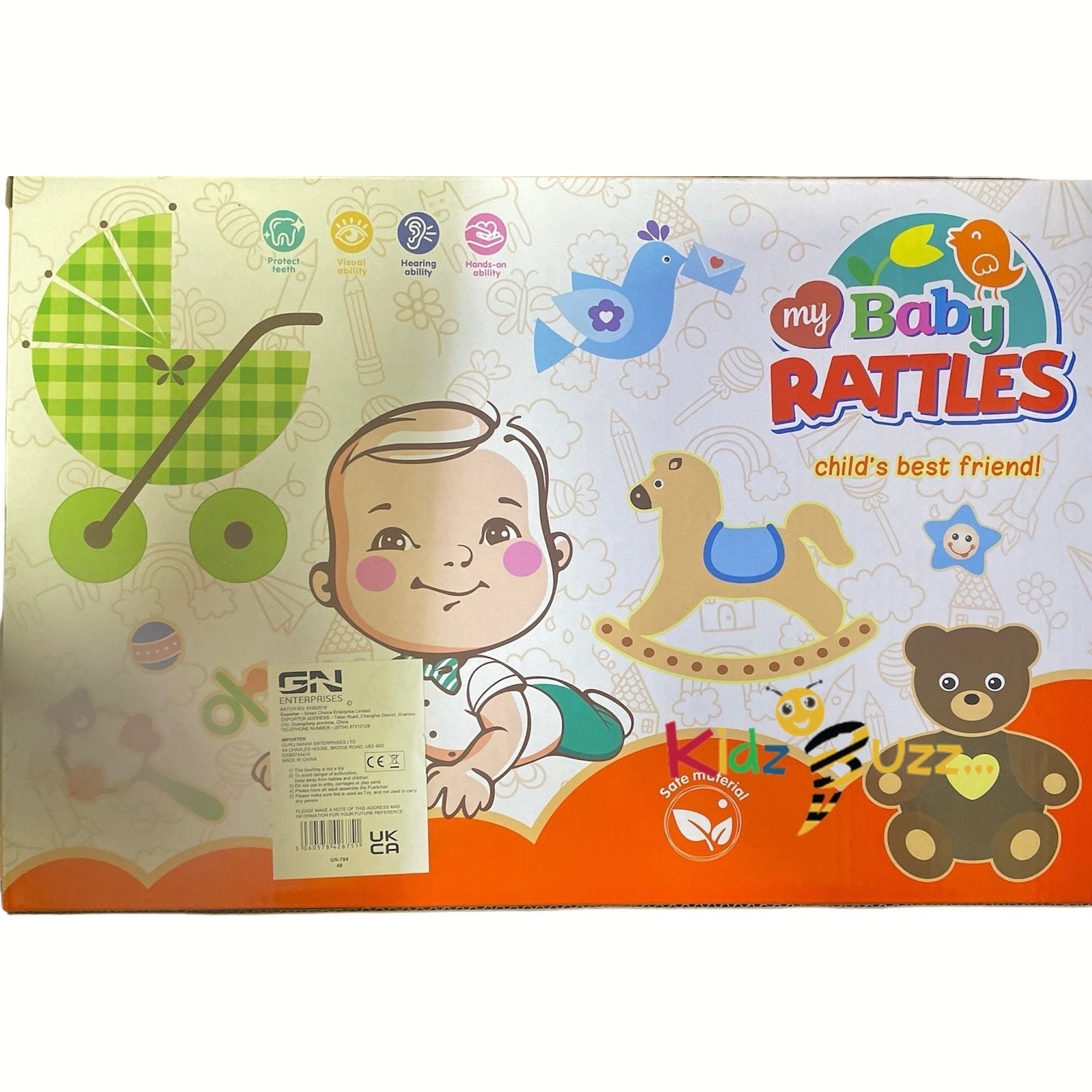 My Baby Rattles Teething Toys Rattle Socks Toys Baby Rattles for 0-6 Months