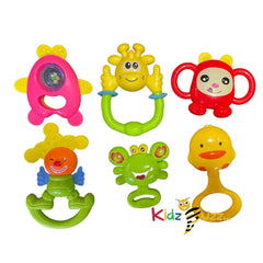 Baby Rattle Teether Toys Set Newborn Toy 0-6 Months Baby Funtime Rattles Sound