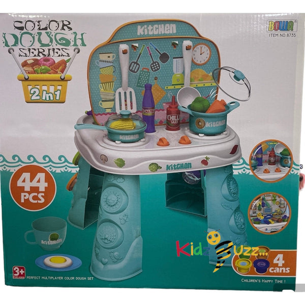 44Pcs Color Dough Series 2in 1 Kitchen Set Toy For Kids