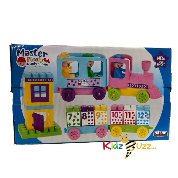 Master Blocks Number Train Toy For Kids,Educational Toy for Kids.