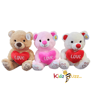 Super Soft Teddy bear W/Heart Best Gift For Xmas, New Year, Valentines