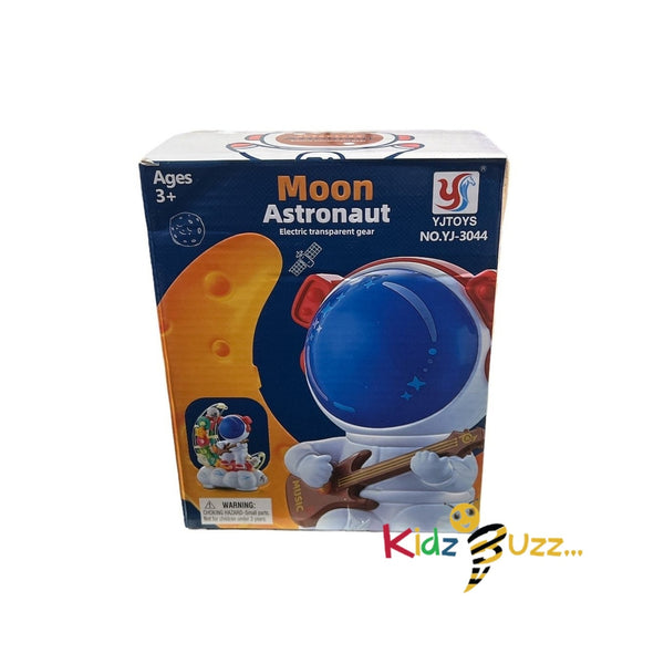 Moon Astronaut Toy For kids- Electric Transparent Gear Toy