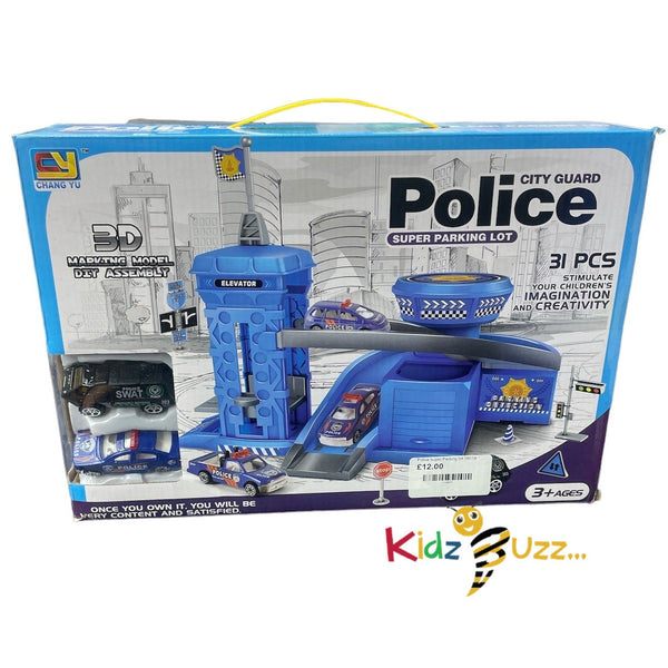 Police Super Parking Lot 38019 Toy For Kids
