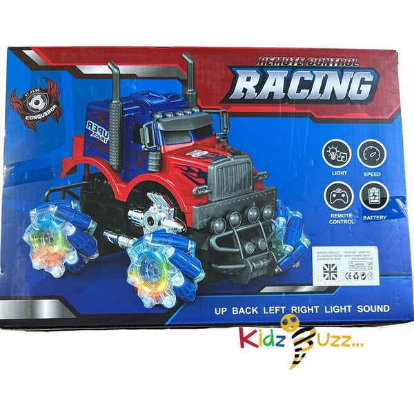 R/C Racing Truck For Kids - Light And Sound Toy