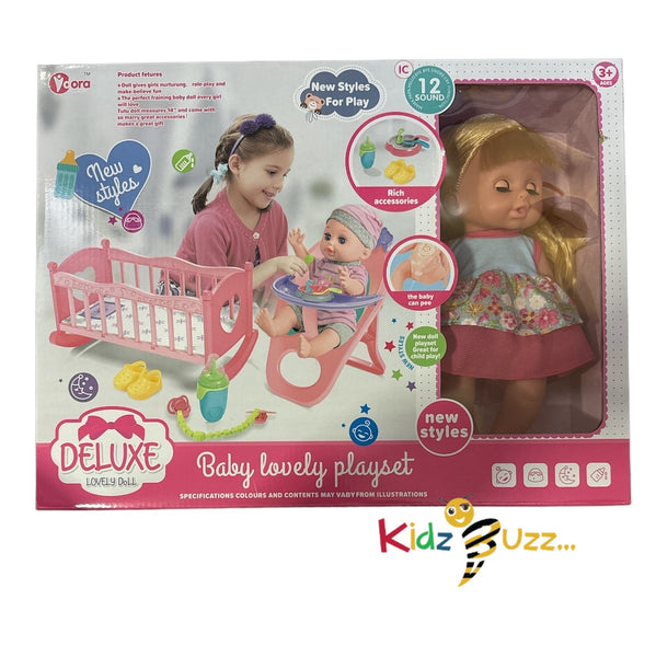 Deluxe Lovely Doll Toy For Kids- Pretend Play Toy For Girls