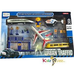 Urban Traffic Play Set Toy For Kids
