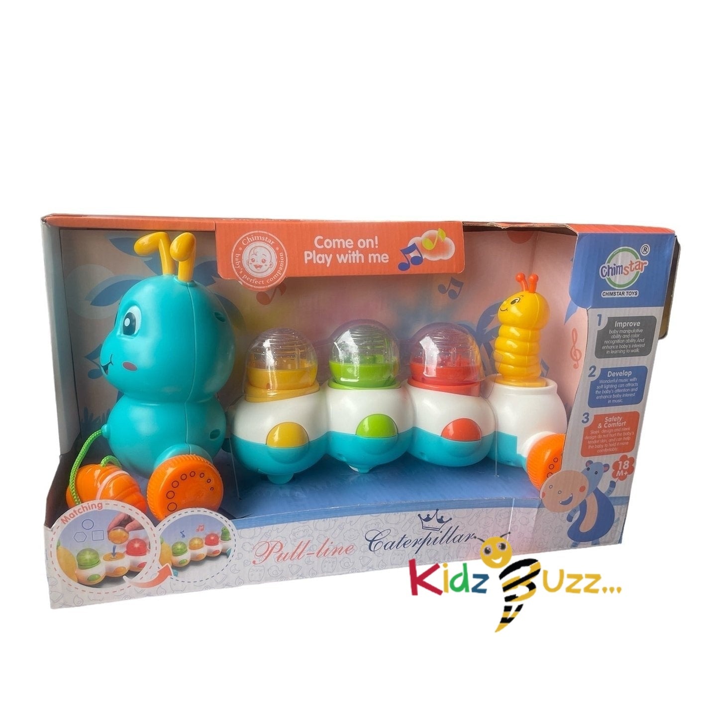 Pull Line CaterPillar Toy For Kids kidzbuzzz