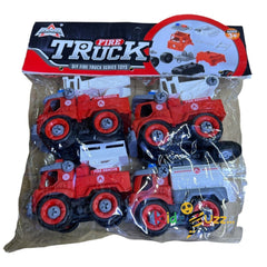 Assorted 4-Piece Friction Toy Car Set