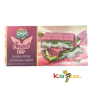 Dubai Chocolate Bar Dripz Angel Hair Cotton Candy Bar 172g, Luxury Gift(Pack of 2)