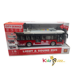 Light & Sound City Bus Toy For Kids