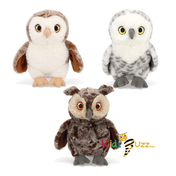 18cm Keeleco Owl Soft Toy 100% Recycled Plush Eco Soft Toy