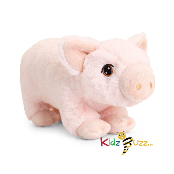 18cm Keeleco Pig Soft Toy 100% Recycled Plush Eco Soft Toy