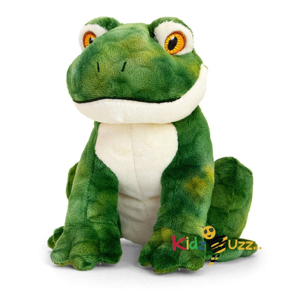 18cm Keeleco Frog Soft Toy 100% Recycled Plush Eco Soft Toy