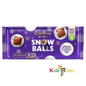 Cadbury Mini Snowballs Chocolate Bar 110g Pack OF 10