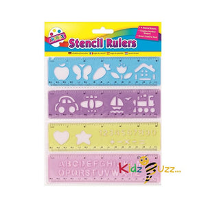 4 Pack Stencil Ruler (Pack Of 3)