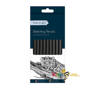 2 X Graded Sketching Pencils 12 Pack