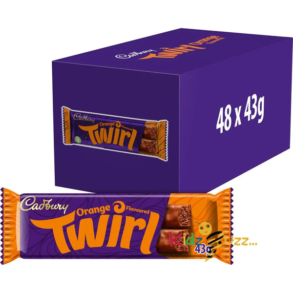 Cadbury Twirl Orange Chocolate 96Bars Each Bar 43GMS