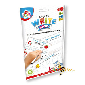 Educational A5 Wipe Clean Book Write (Pack Of 2)