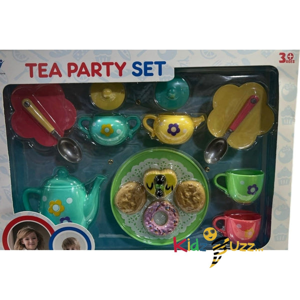 Pretend Play Tea Party Set For Little Girl/Boys, Birthday Gift Toys For Girls/Boys Toddlers Kids Ages 3+