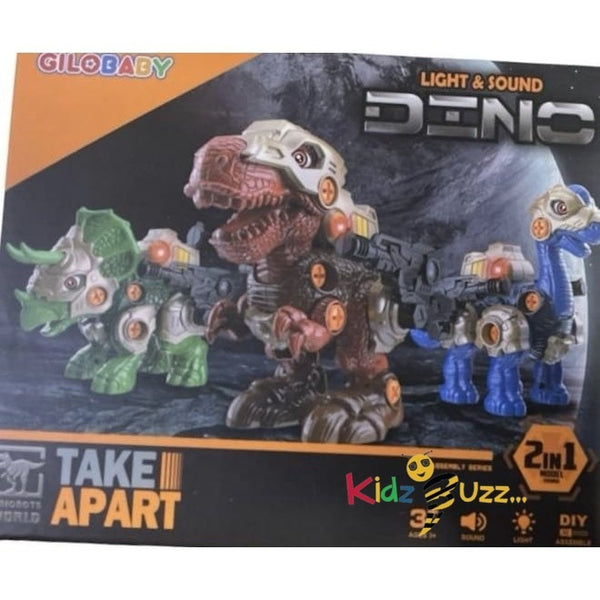 GiloBaby Dino Light & Sound, Jurassic Journey with Dinosaur 2 In 1 LIght & Sound Toy For Children