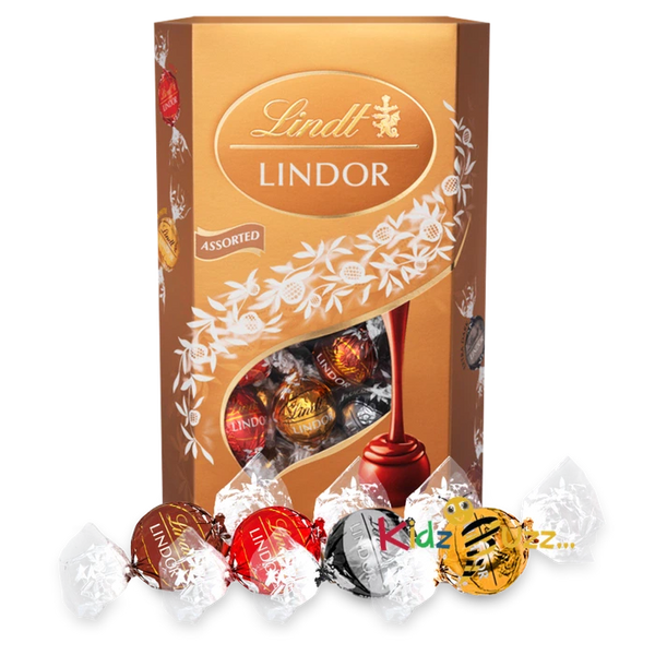 Lindt Lindor Assorted Chocolate Truffles Box - Approx 16 balls, 200 g