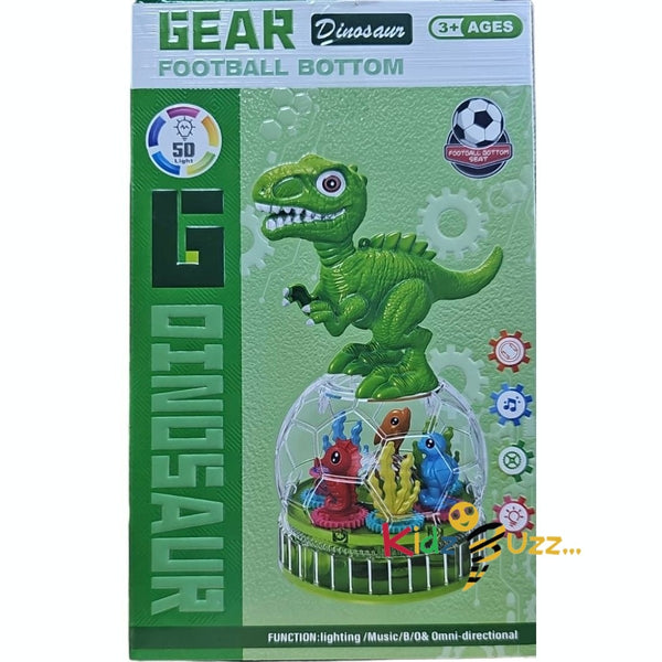 Dinosaur Football Bottom Toy 360 Rotating Music And Light Toy