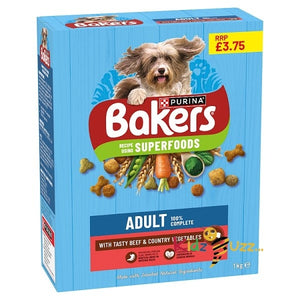 Bakers Adult with Tasty Beef & Country Vegetables 1kg (Case of 5 x 1kg)