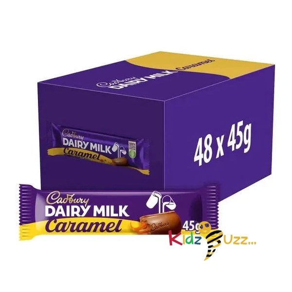 Cadbury Dairy Milk Caramel Chocolate Bar - 45g - Pack of 48