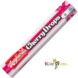 Maynards Bassetts Cherry Drops 45g Sweets Rolls Box of 40