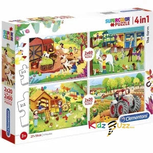 Supercolor Puzzle for children - The Farm