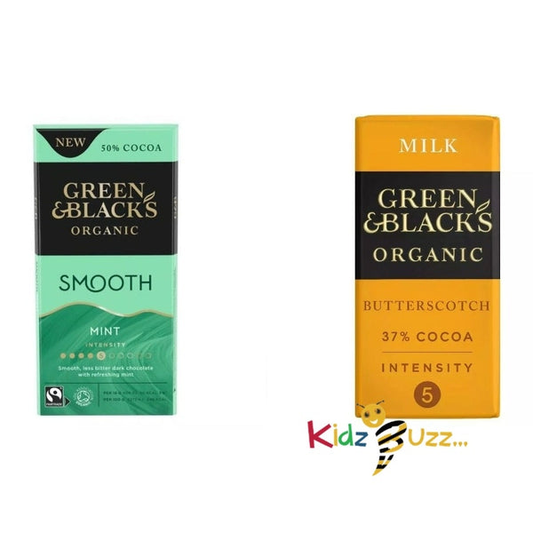 G&B Organic Ginger Chocolate , Mint 50% Smooth Dark Chocolate 90g Bar Each Flavor 5 Copy