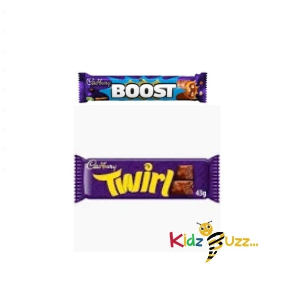 Mix Cadbury Boost & Twirl Chocolate Bar Pack Of 12 Bar Each