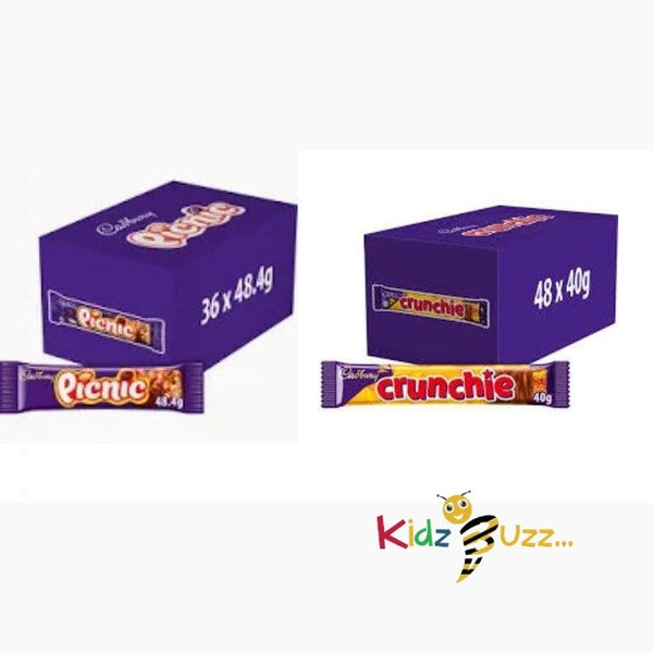 Cadbury Crunchie & Picnic Chocolate Hamper Pack Of Each Chocolate BOX