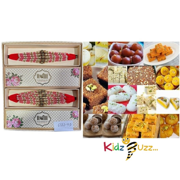 Rakhi Special Premium Mixed Mithai & New Rakhi For Loving Brother Hindu Festival