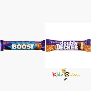Mix 24  Chocolate Bar Cadbury Boost 48.5g & Double Decker 54.5g Chocolate Bar