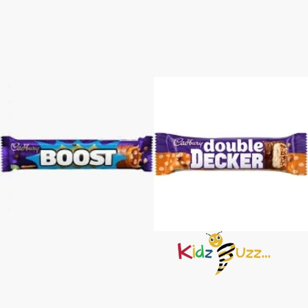 Mix 24 Chocolate Bar Cadbury Boost 48.5g & Double Decker 54.5g Chocolate Bar
