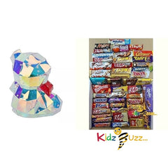 Valentine Day Special Gift Led Light Up Teddy Bear With Mix Chocolate Hamper I Perfect Gift For Your Special One