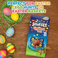 Smarties Milk Chocolate Easter Egg Hunt 8 Pack 140G Pack Of 2