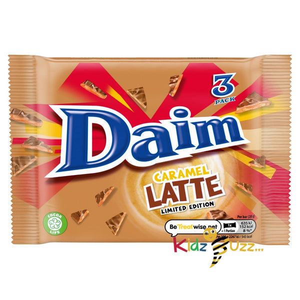 Daim Caramel Latte Limited Edition 3 x 28g 84g Pack Of 24