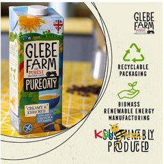 Glebe Farm Gluten Free Creamy & Enriched Vegan Oat Milk 1 Ltr 1 × 6