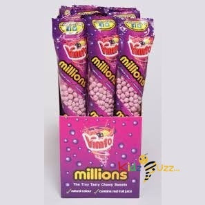 Millions Vimto Tubes 55g Each Tasty Treat 12X 55g